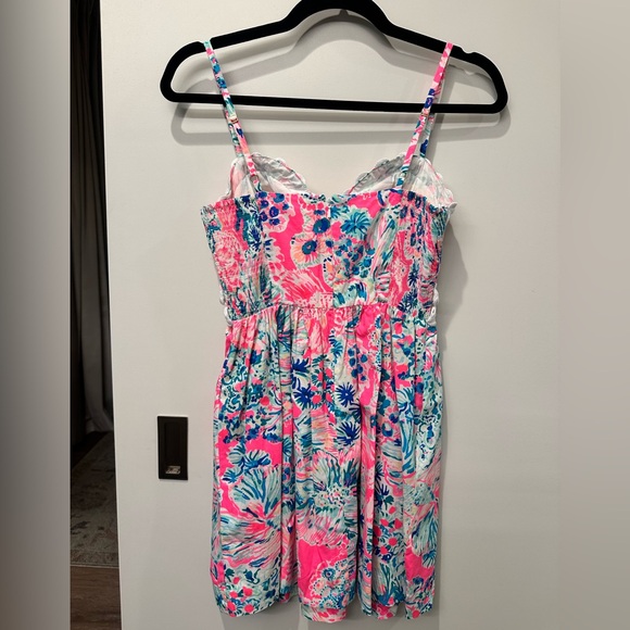 Lilly Pulitzer Pink and Blue Floral Mini Dress - Picture 2 of 2